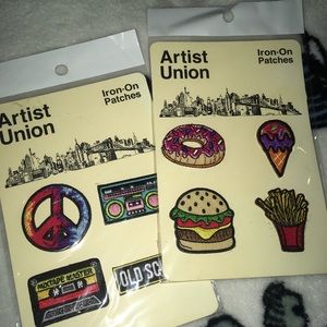 Artist union 4 pack of patches NWT